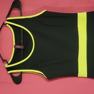 Fashion 21 balck and neon yellow/green.  Small